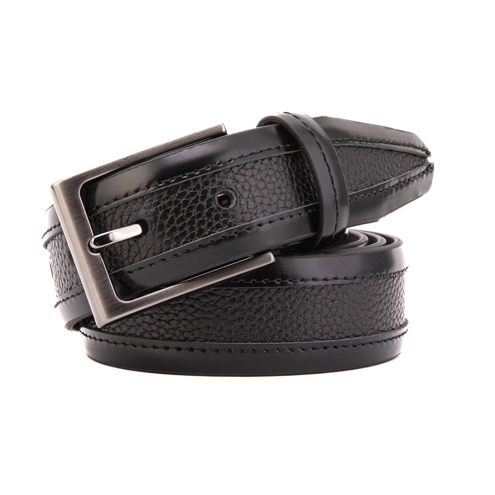 Vinci Leather The Everest & Rockwell Leather Belt Black