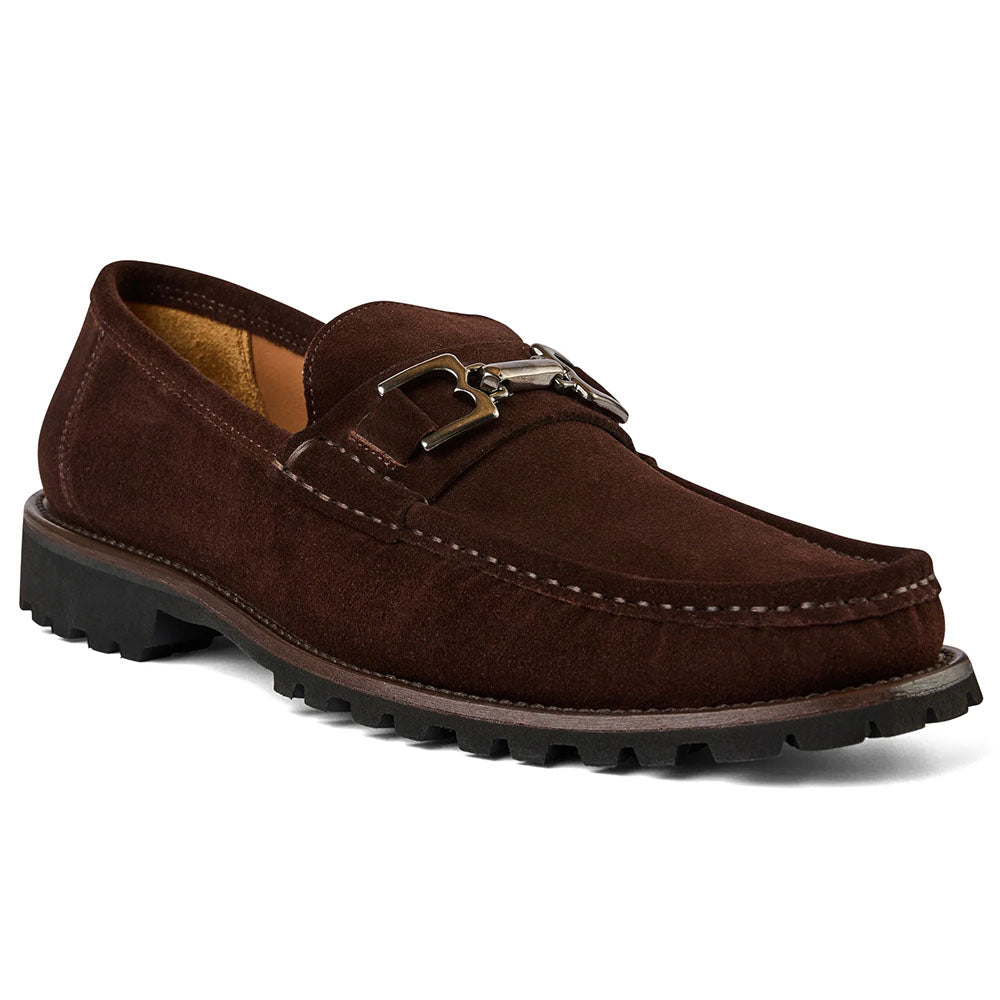 Bruno Magli Rocky Suede Bit Loafer Brown