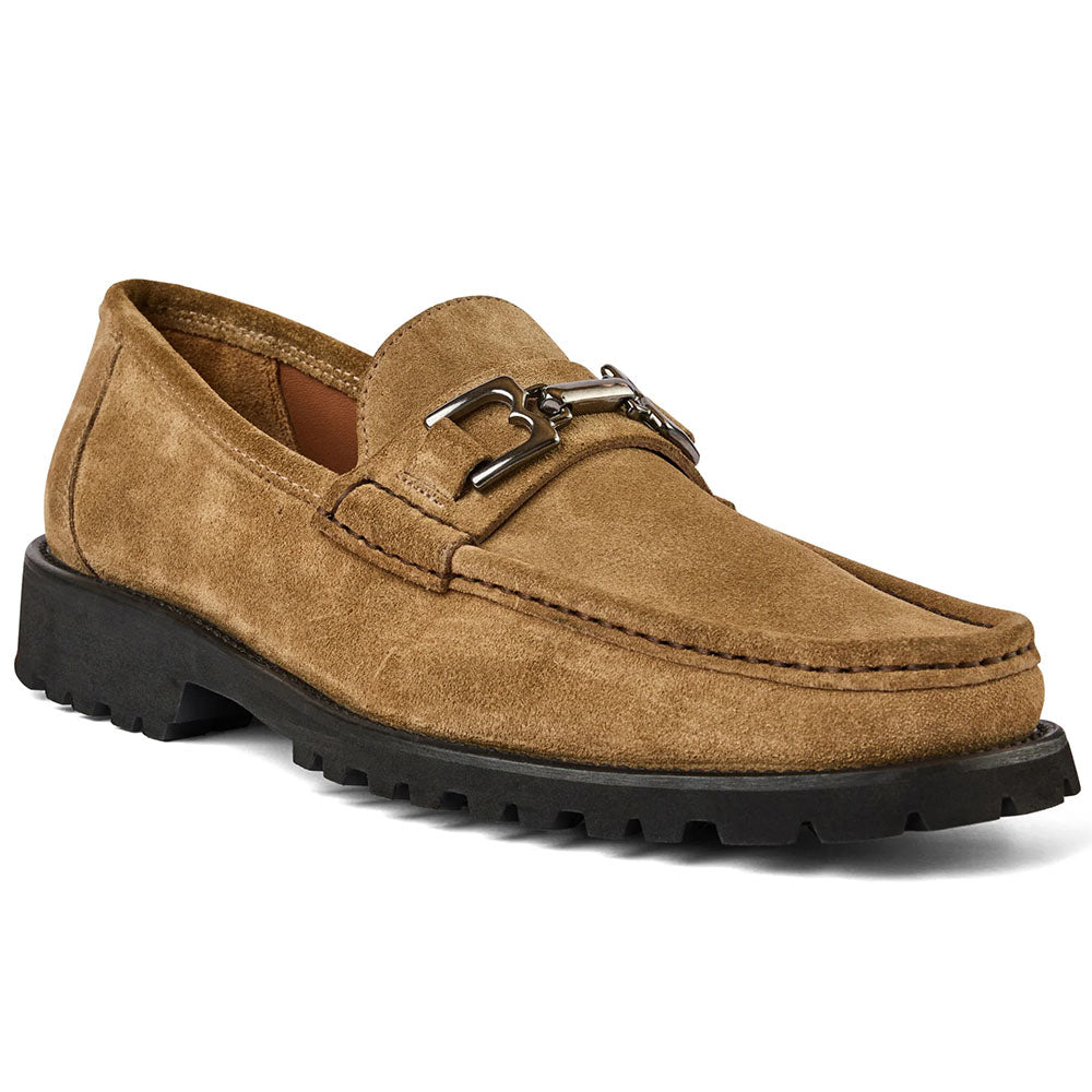 Bruno Magli Rocky Suede Bit Loafer Taupe