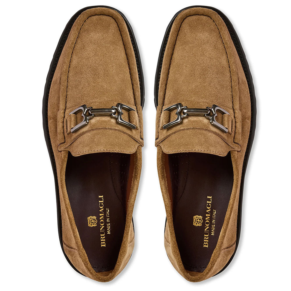 Bruno Magli Rocky Suede Bit Loafer Taupe