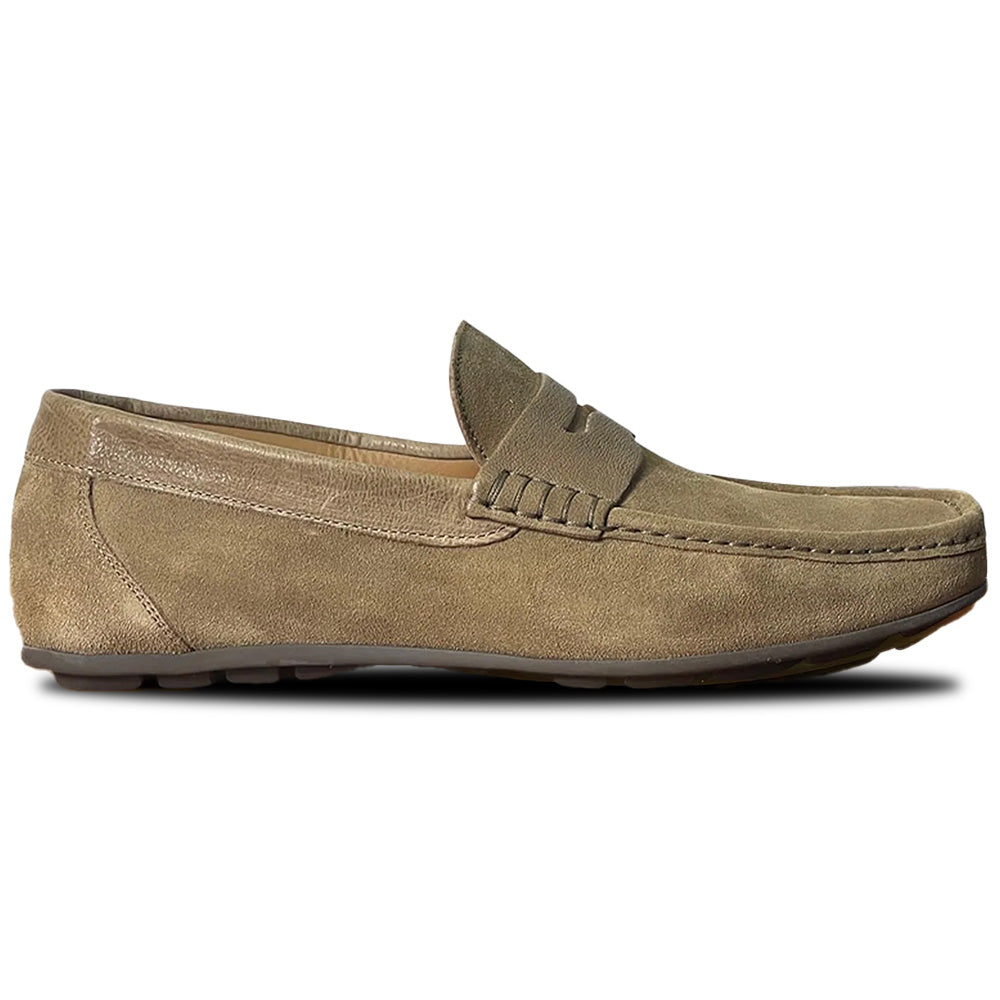 Calzoleria Toscana Zula Velour / Suede Penny Driving Loafer Rope