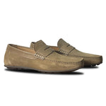 Calzoleria Toscana Zula Velour / Suede Penny Driving Loafer Rope