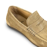 Calzoleria Toscana Zula Velour / Suede Penny Driving Loafer Rope