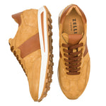 Zelli Roxi Italian Nappa & Calfskin Sneaker Cognac (66-265-CGN)
