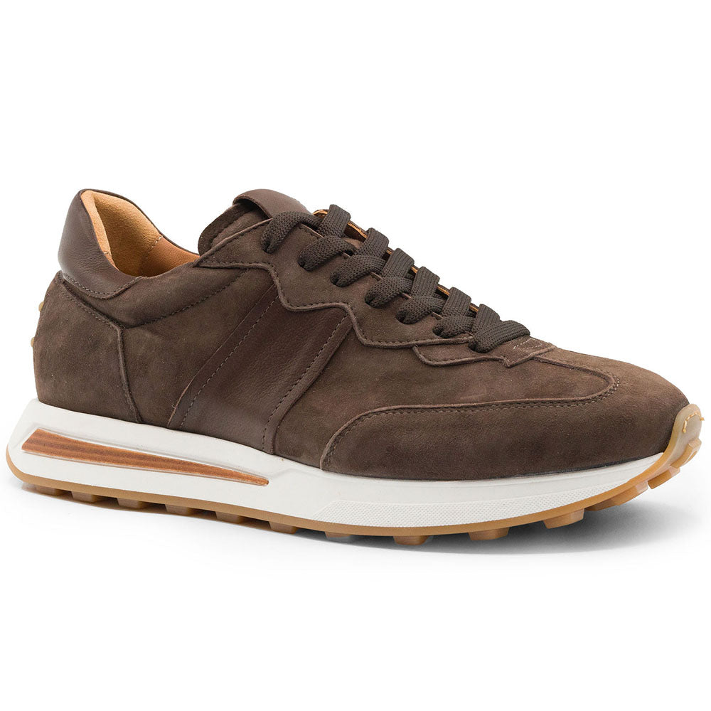 Zelli Roxi Italian Nappa & Calfskin Sneaker Nicotine (66-265-NIC)