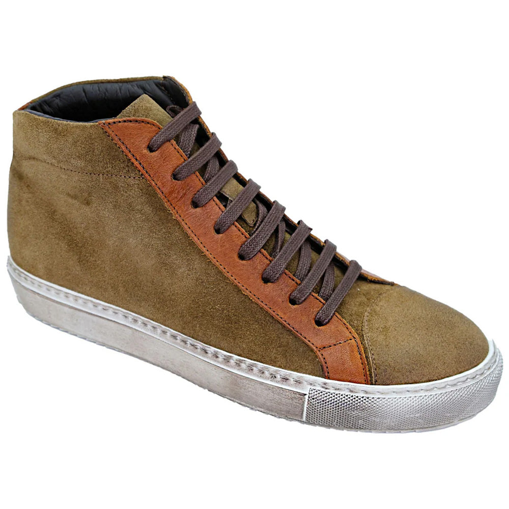 Giovacchini by Belvedere Ruben Suede Sneaker Antique Cognac