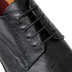 Bruno Magli Salerno Leather Derby Black Saffiano