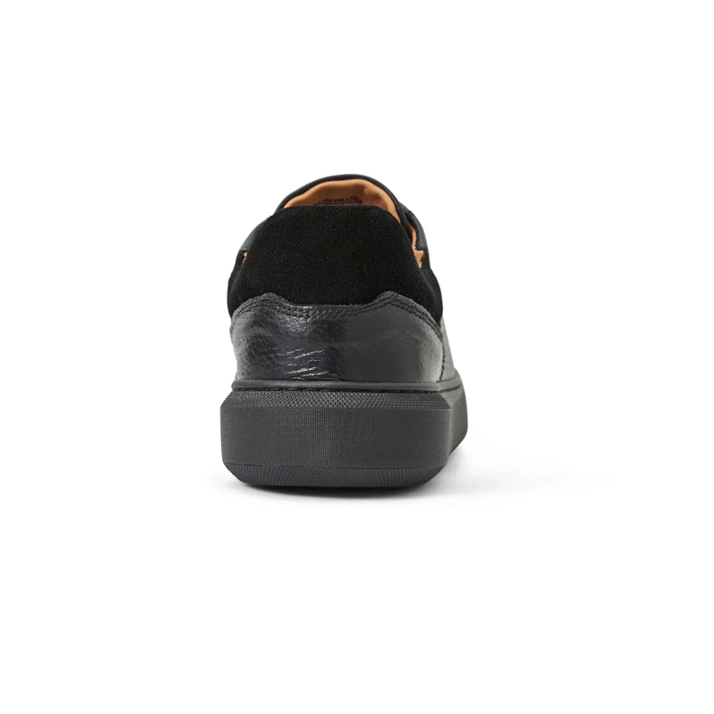Bruno Magli Salvatore Lace-To-Toe Leather Sneaker Black / Black