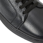 Bruno Magli Salvatore Lace-To-Toe Leather Sneaker Black / Black