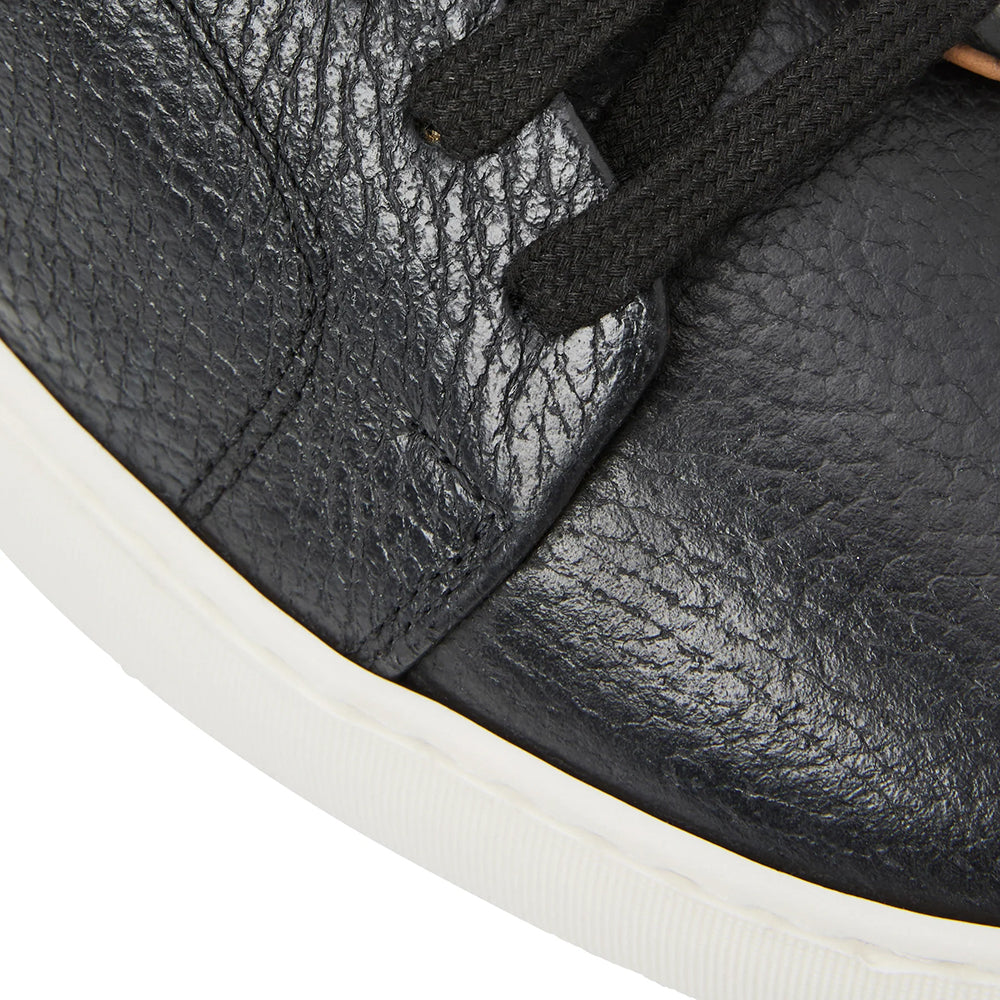 Bruno Magli Salvatore Lace-To-Toe Leather Sneaker Black