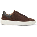 Bruno Magli Salvatore Lace-To-Toe Suede Sneaker Brown