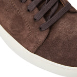 Bruno Magli Salvatore Lace-To-Toe Suede Sneaker Brown