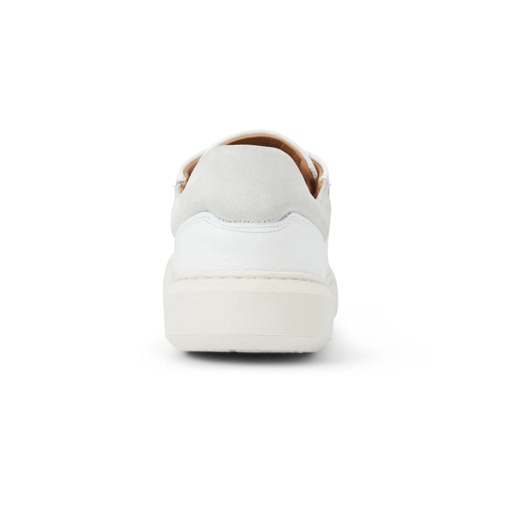 Bruno Magli Salvatore Lace-To-Toe Leather Sneaker White