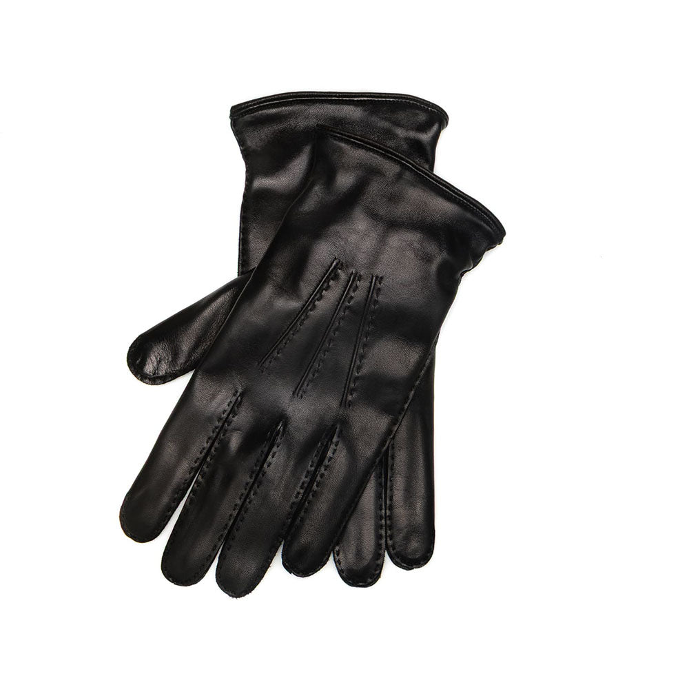 Moreschi Siberia Nappa & Cashmere Gloves Dark Brown