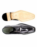 Belvedere Siena Ostrich Lace Up Shoes Black (1463)