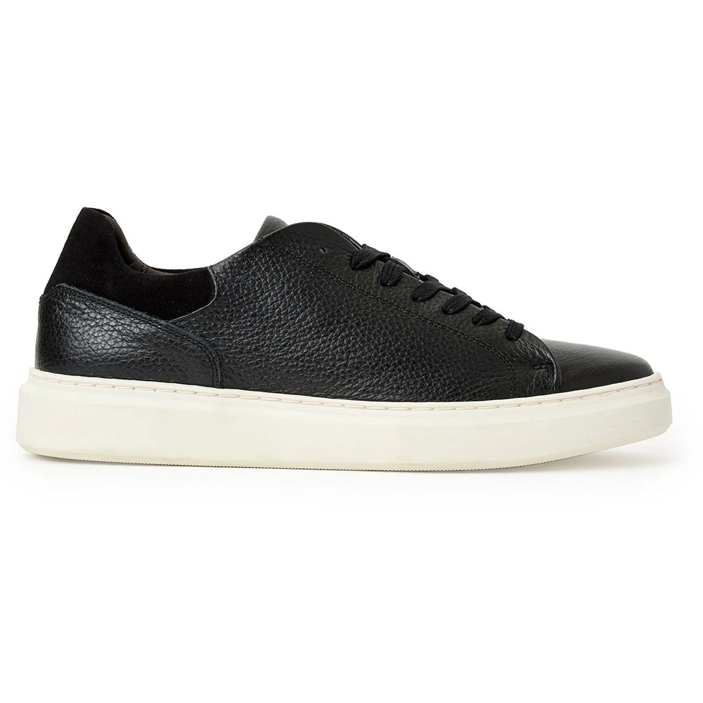 Bruno Magli "M" Collection Sierra Tumbled Leather Sneaker Black