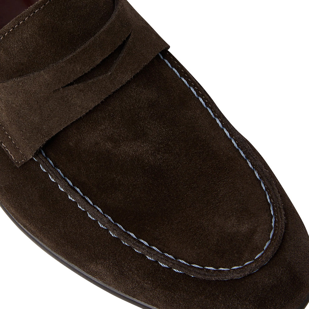 Bruno Magli Silas Suede Loafers Brown