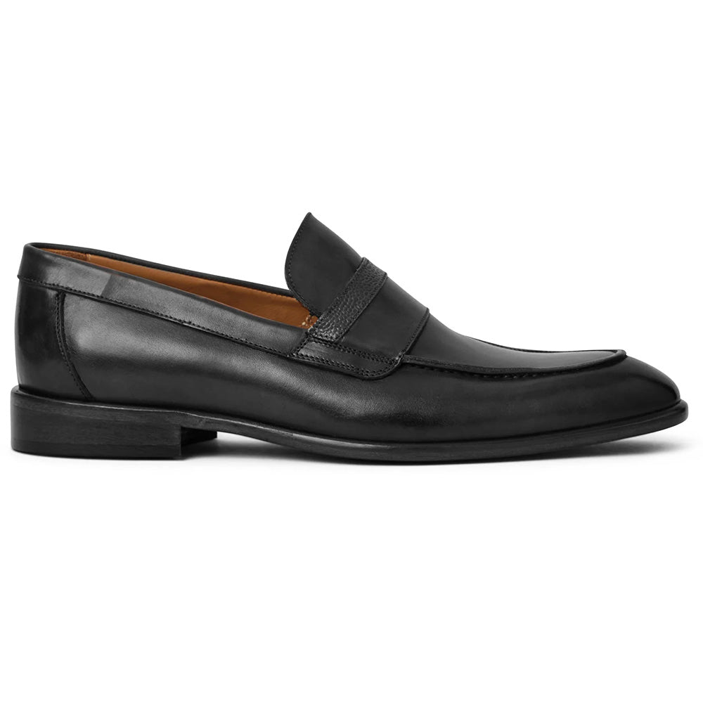 Bruno Magli Silvestro Embossed Loafer Black