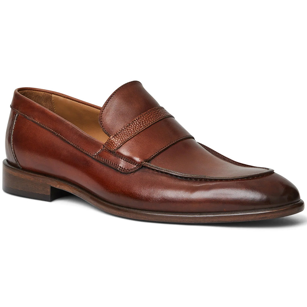 Bruno Magli Silvestro Embossed Loafer Cognac