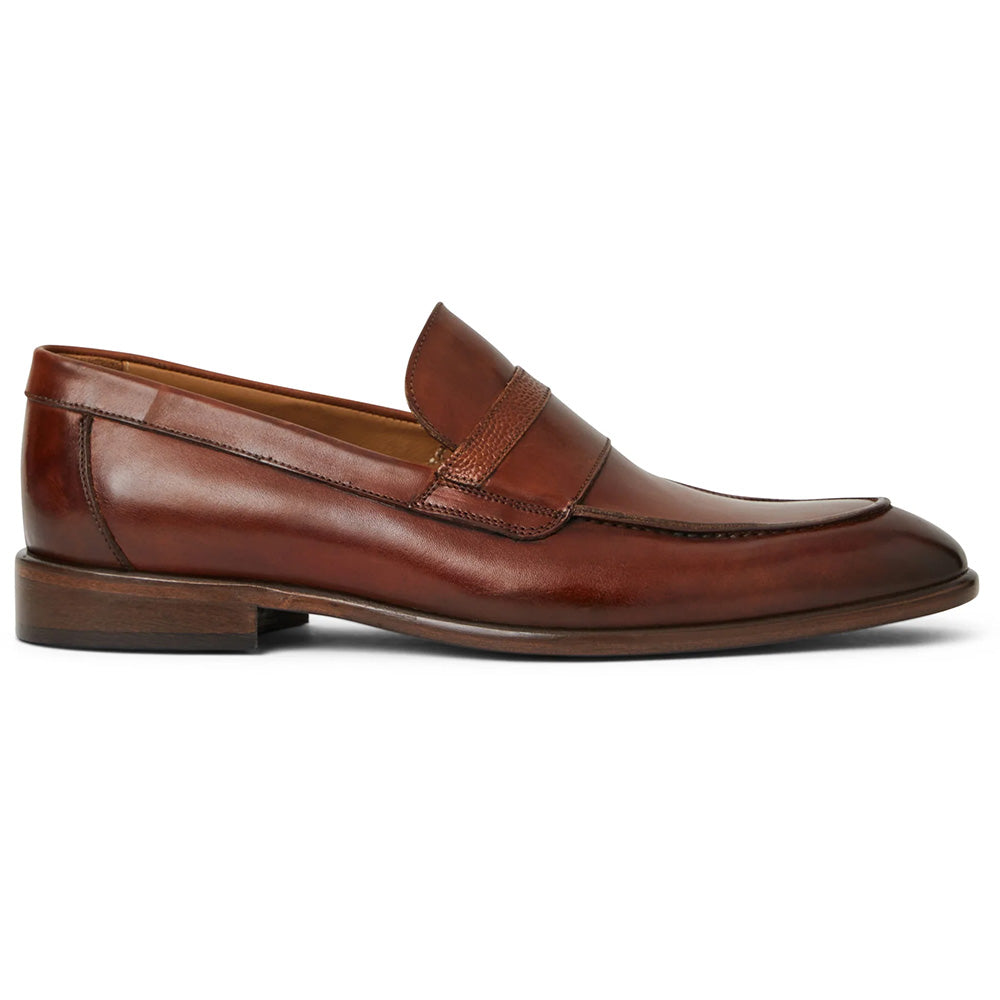 Bruno Magli Silvestro Embossed Loafer Cognac