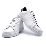 Zelli Calf & Crocodile Shoes White