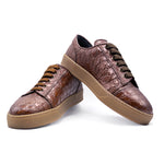 Zelli Crocodile Sneakers Tobacco 