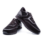 Zelli Suede Calf Sneakers Black Cherry