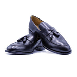 Zelli Calfskin Tassel Loafer - Black