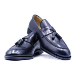 Zelli Calfskin Tassel Loafer - Black