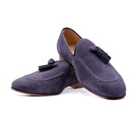 Zelli Suede Calfskin Tassel Loafer - Navy