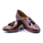 Zelli Calfskin Tassel Loafer - Brown