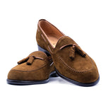 Zelli Suede Calfskin Moccasin Tassel Loafer - Brown