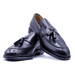 Zelli Calfskin Tassel Loafer - Black