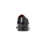 Bruno Magli Solero Leather Single Monkstrap Loafers Black