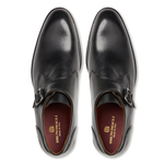 Bruno Magli Solero Leather Single Monkstrap Loafers Black