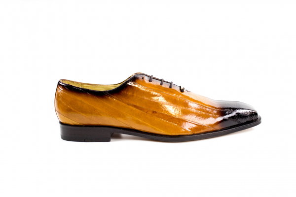 Belvedere Stella Eel Lace Up Shoes Antique Camel