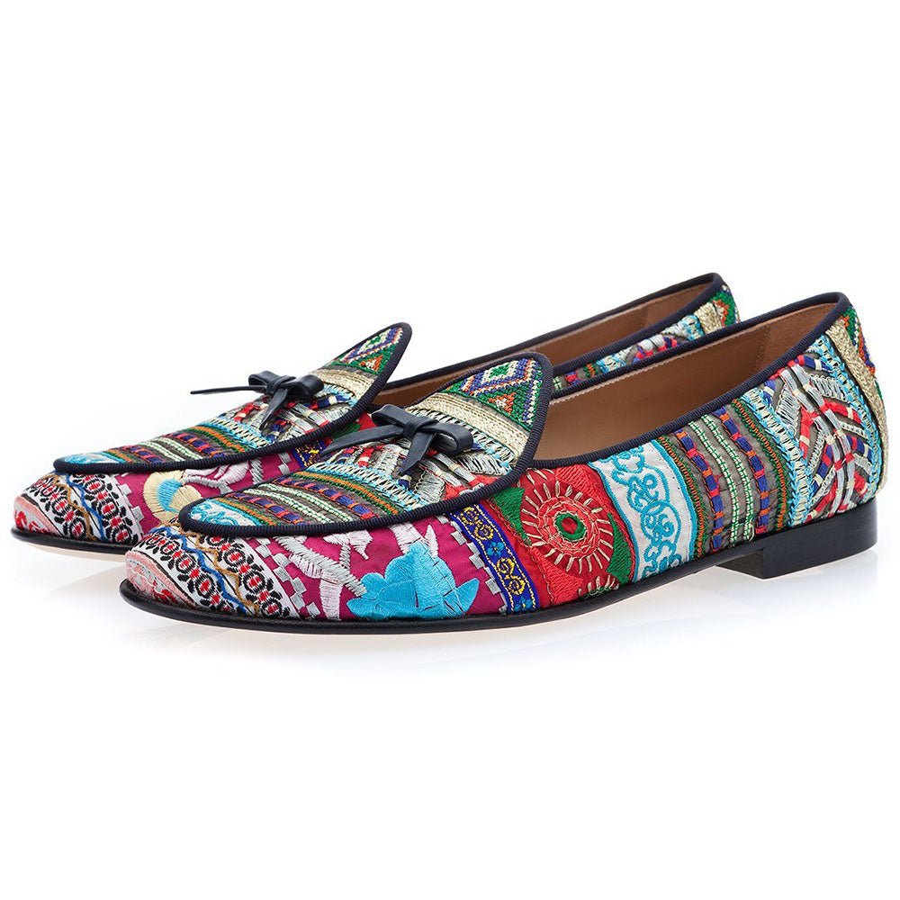 Superglamourous Tangerine 1 Belgian Loafers Panama