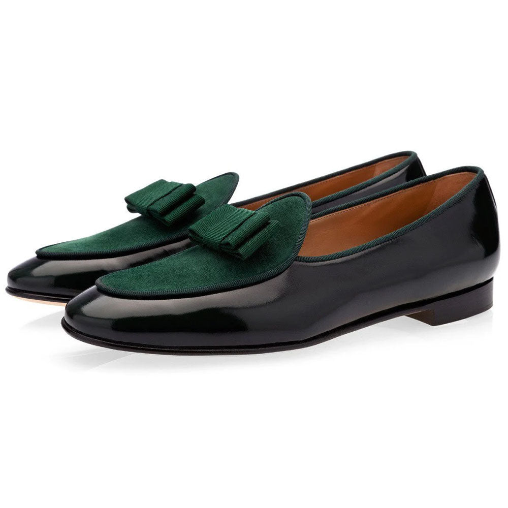 Superglamourous Tangerine 3 Brushed Belgian Loafers Green