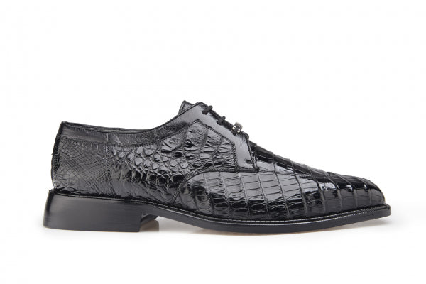 Belvedere Susa Crocodile/Ostrich Shoes Black