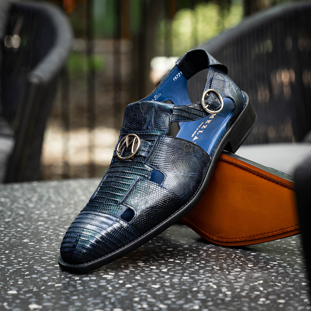 Mezlan Lizard Sandals Navy (EXCLUSIVE) (SX4920L)