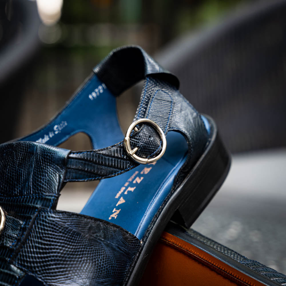 Mezlan Lizard Sandals Navy (EXCLUSIVE) (SX4920L)
