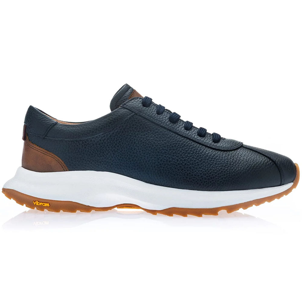 Moreschi San Siro Pebble Grain Sneaker Dark Blue