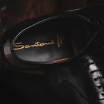 Santoni Isaac V1 Cap Toe Oxford Shoes Black