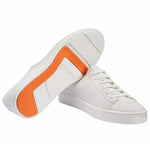 Santoni Cleanic MI Tumbled Calfskin Sneaker White