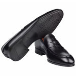 Santoni Gavin Penny Loafer Shoes Black