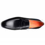 Santoni Gavin Penny Loafer Shoes Black