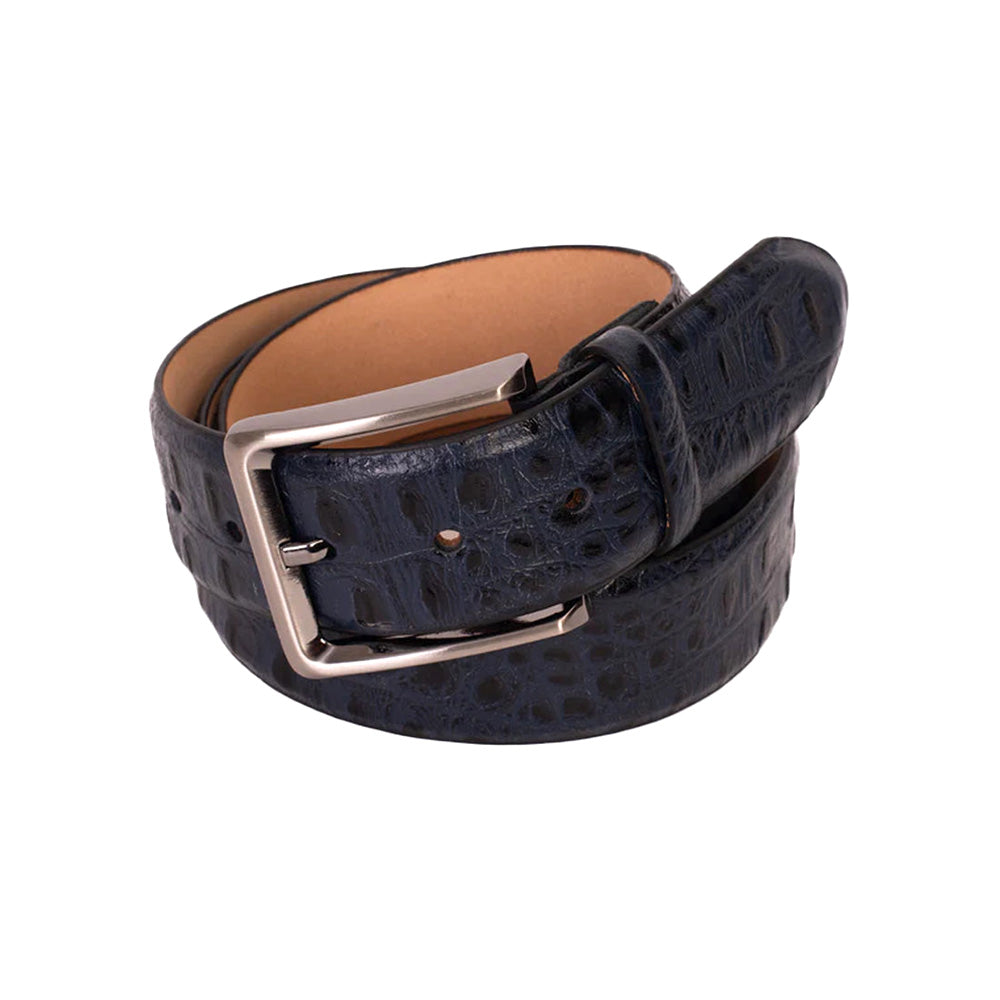 Vinci Leather The Savamala Leather Belt Navy
