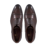 Bruno Magli Sergio Leather Cap Toe Oxford Brown