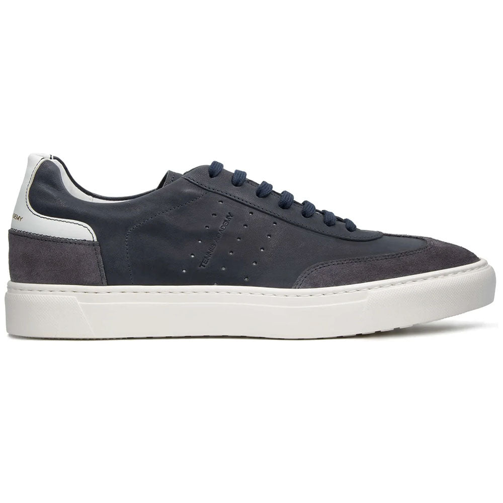 Il Gergo Shapo Suede & Calf Sneakers Blue