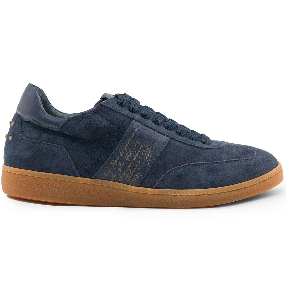 Zelli Shizzo Calfskin Signature Sneaker Navy